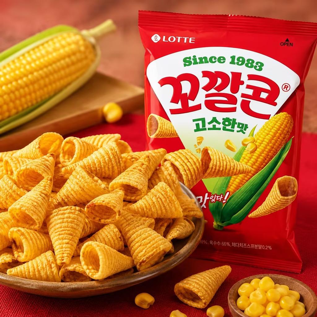 Lotte Kokal Corn Snack (Rich Corn Flavor) 67g