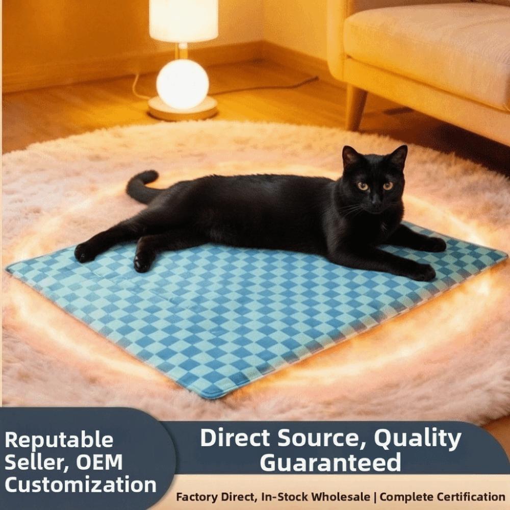 Adjustable Pet Electric Blanket Timing Dog Cat Warmer Cat Heating Pad  Autumn Winter Season