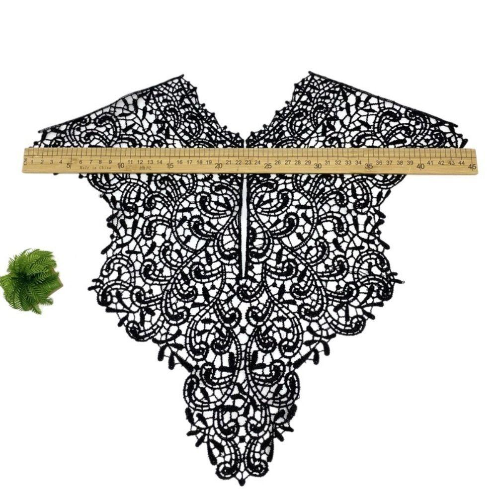 Fake Collar Detachable Lace Neckline Collarband Embroideried Fabric Hollow Neckline Hollow Women Neckline Sewing