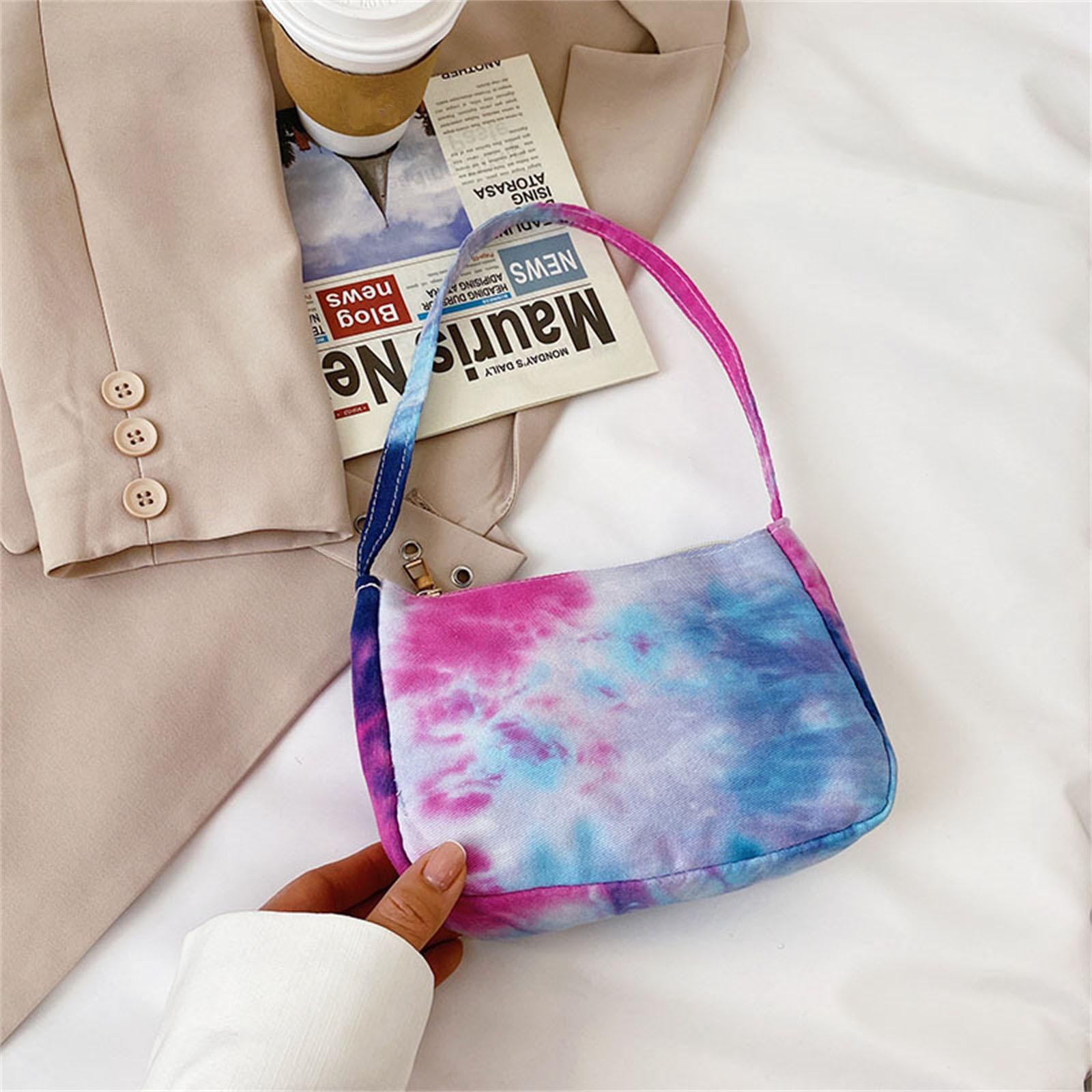 

Ladies Tie- Canvas Shoulder Bag Messenger Bag Fashion All- Shoulder Bag 20x6x14 синій