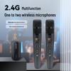 Wireless Bluetooth Dual KTV Microphone with Noise Reduction and Reverb for Home Singing