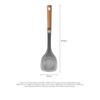 Silicone Spatula for Nonstick Cookware with Beech Wood Handle Heat Resistant up to 230 Celsius for Safe Cooking