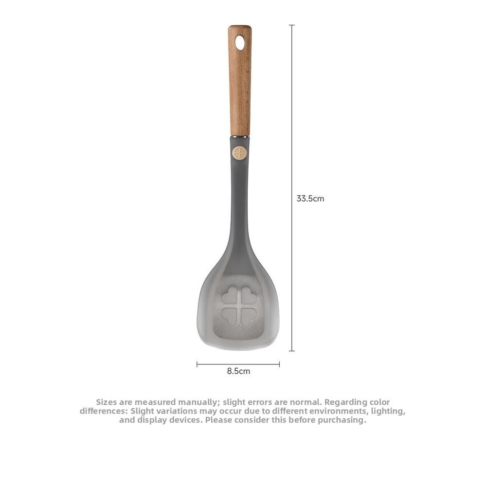 Silicone Spatula for Nonstick Cookware with Beech Wood Handle Heat Resistant up to 230 Celsius for Safe Cooking
