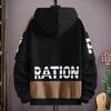 Men's Plus Size Plu Hooded Jaet Loose Fit Polyester Fabric Hoodie Sweatirt Casual