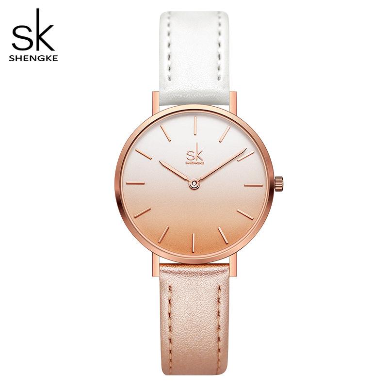 

Ladies Watch Women S Fashion Simple Gradual Change Color Matching Quartz Watch Premium Belt Watch Women 0181