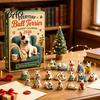 Birthday Gift for Children Everyday Bull Terrier Advent Calendar 2026, 24 Day Christmas Countdown with Decoration Home Acrylic Ornaments, Decorative