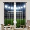 2pcs, Spring Summer Curtains Football Field Goalkeeping Field Yarn Curtains Polyester Woven Outdoor Decorations Perfect for