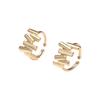 High-End Geometric Clip-On Earrings for Women, European & American Fashion, Simple Ins Cold Style, No Piercing Required