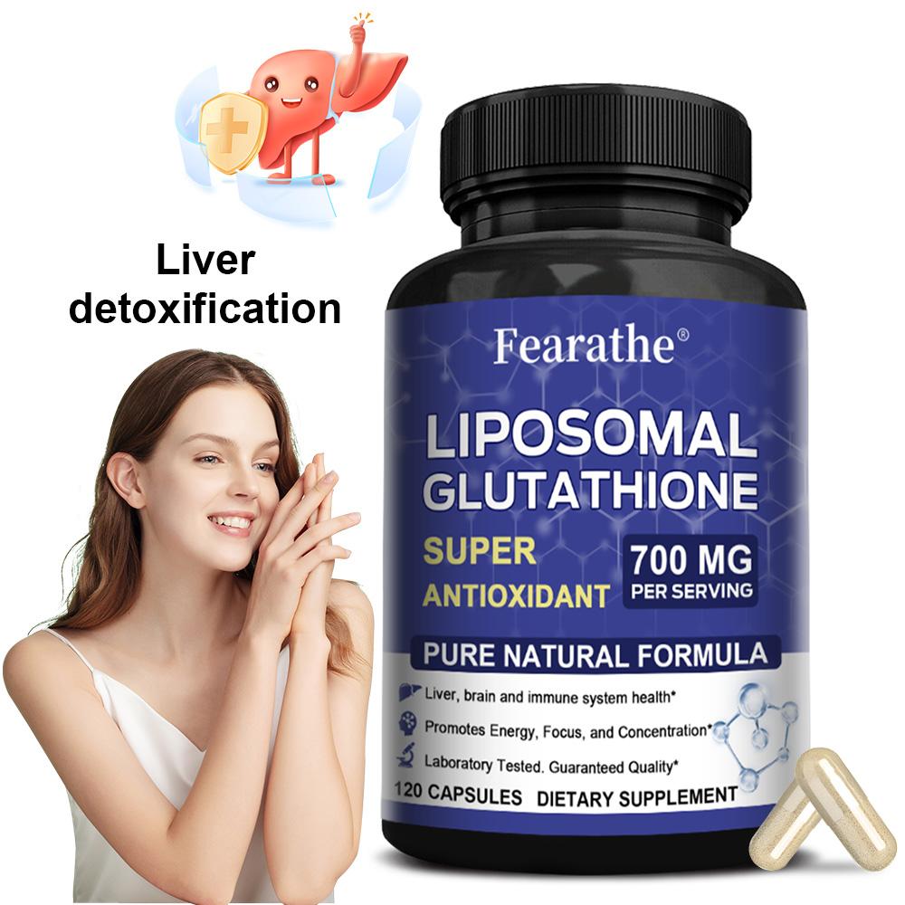 Liposomální Glutathionové Kapsle 700 mg Na Dávku, Fosfolipidový Komplex, 120 Vegetariánských Kapslí, Doplněk Strava
