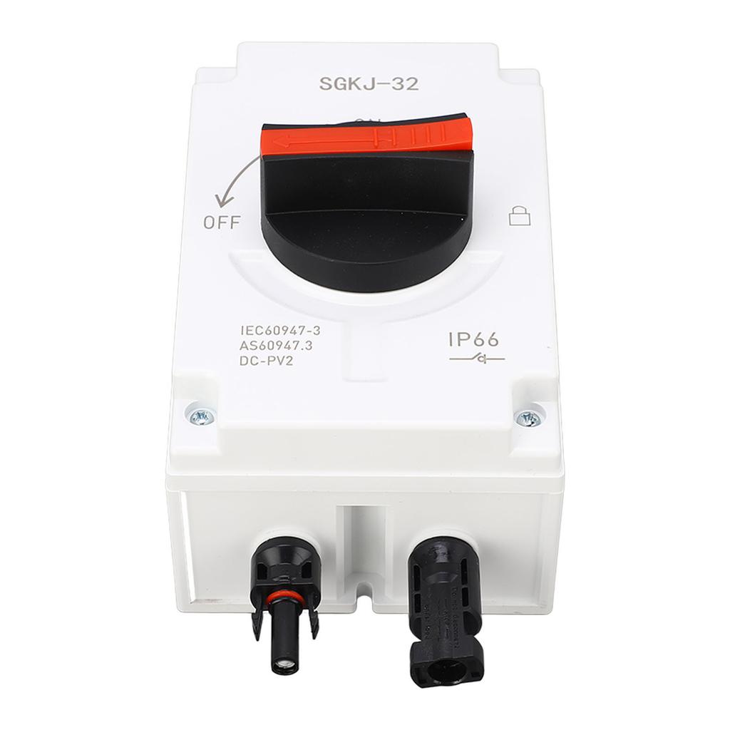 DC1200V 40A PV DC Disconnect Switch IP66 Waterproof 4P DC Isolator Switch for RV Boat Solar System