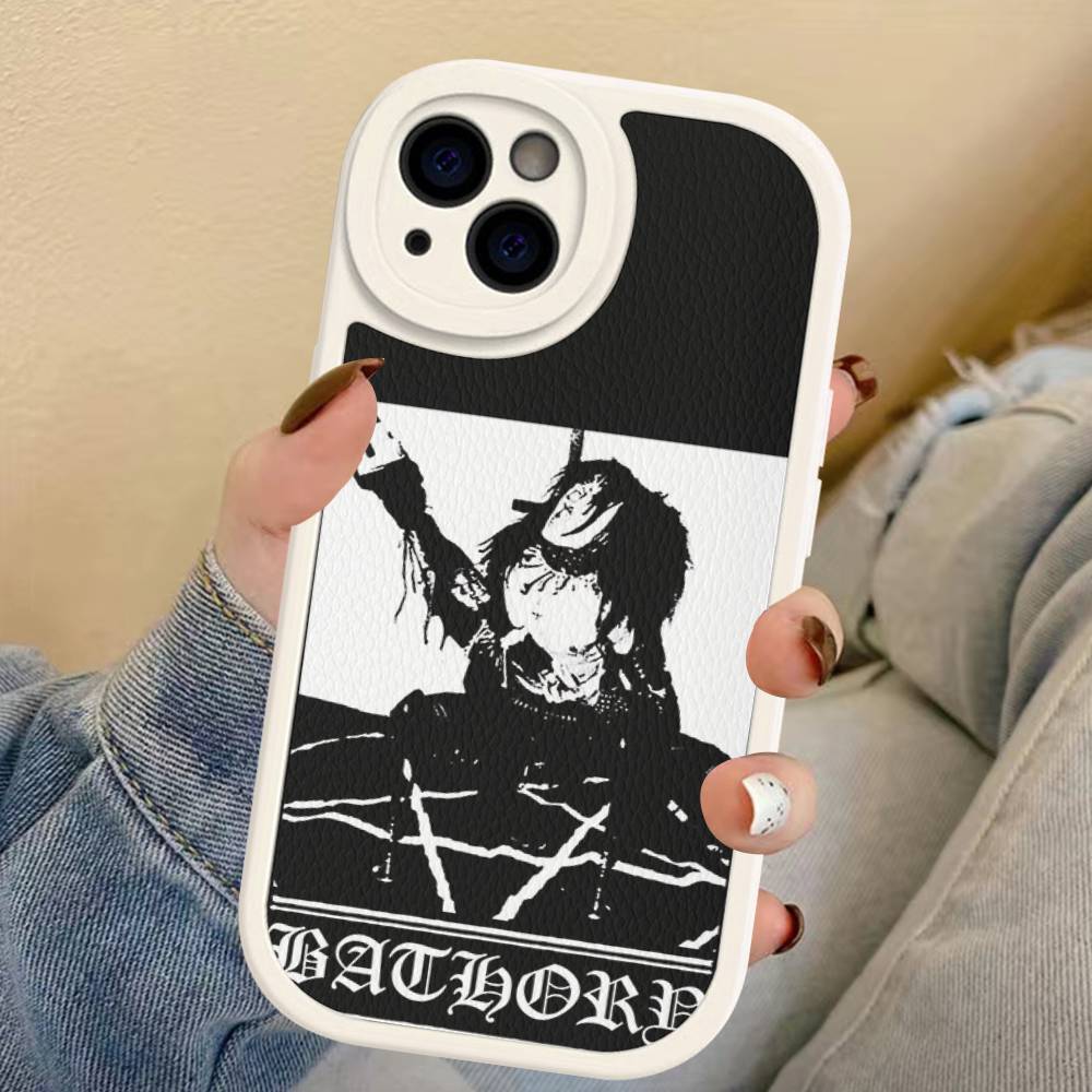 Bathory Quorthon Band Singer Leather Phone Case For IPhone 16 15 14 17 Pro Max 11 12 Mini Plus Soft Shell
