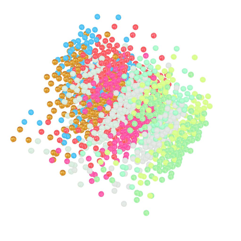 100 KUSŮ 10 Barev Rybářské Korálky Plastové Opakovaně Použitelné 3 Barvy Fluorescenční Svítící Korálky pro Rybářské Montáže pro Rybaření