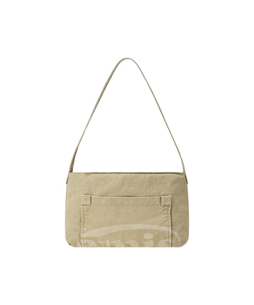 Emis Washed Cotton Tote Bag-Beige