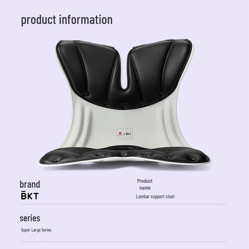 BKT Ergonomic Leather Lumbar Support Cushion