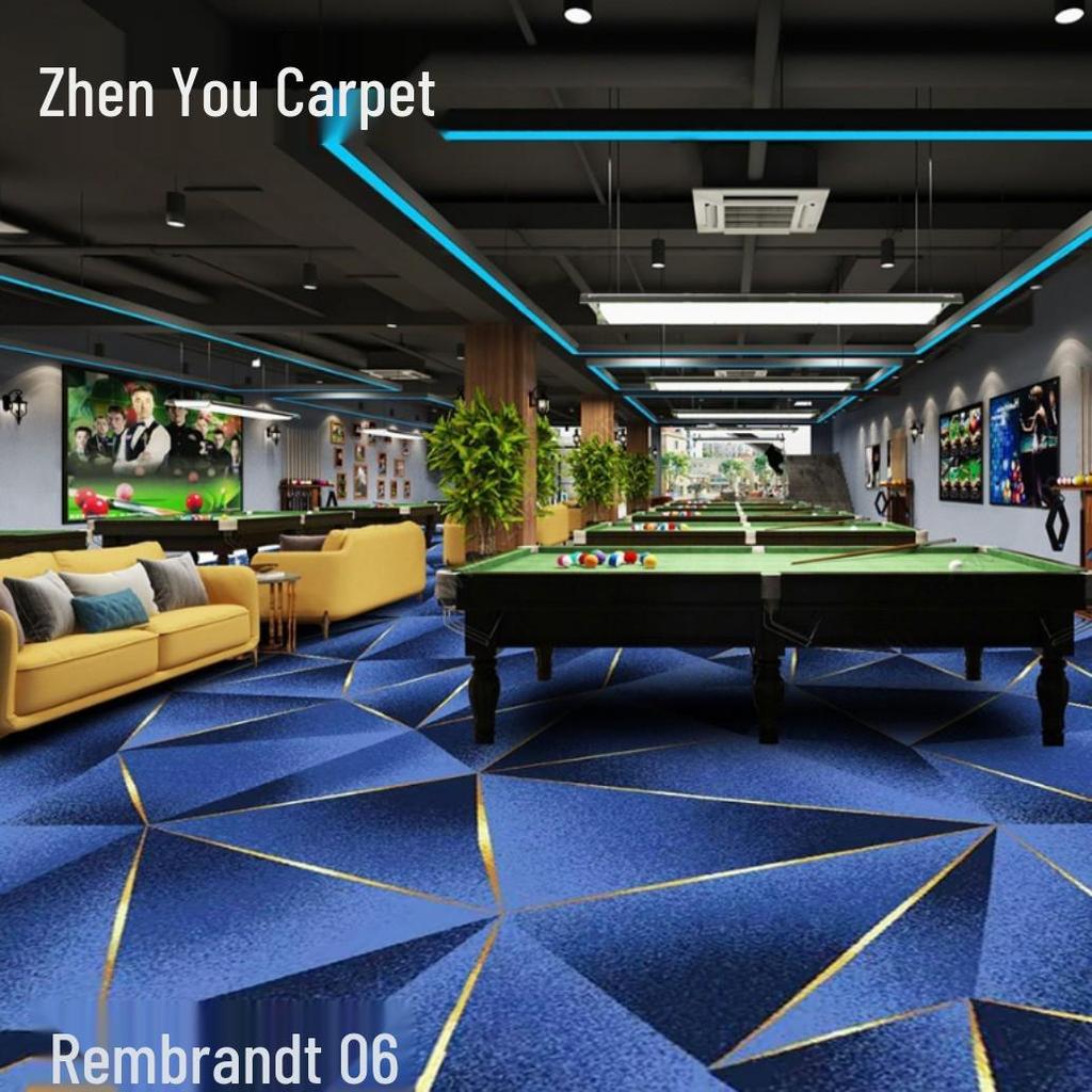 Fire-Resistant, Durable, Colorfast Billiard Room Nylon Carpet 650g