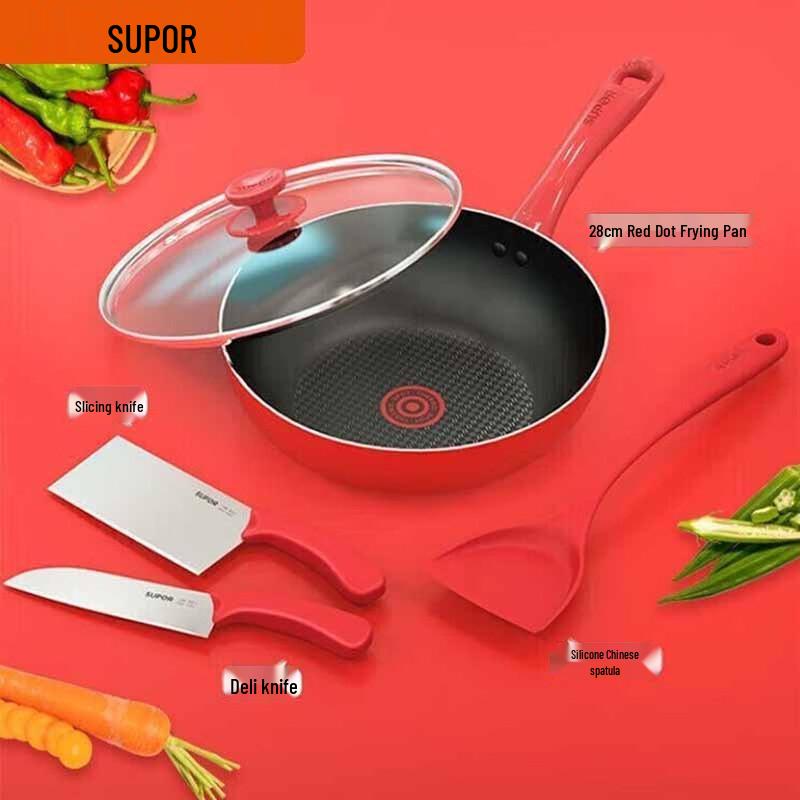 SUPOR Red Dot Smart Temp Non-stick Cookware Set
