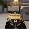 Bohemian Seven Chakras Carpet Multicolor Planet Butterfly Flower of Life Flower Suitable Bedroom Room Floor Decor Anti-slip Rugs