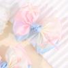 2Pcs Candy Color Hair Clips Sweet Chiffon Bow Hairpin Princess Barrette For Girls Children Korean Headwear Headdress Accessories