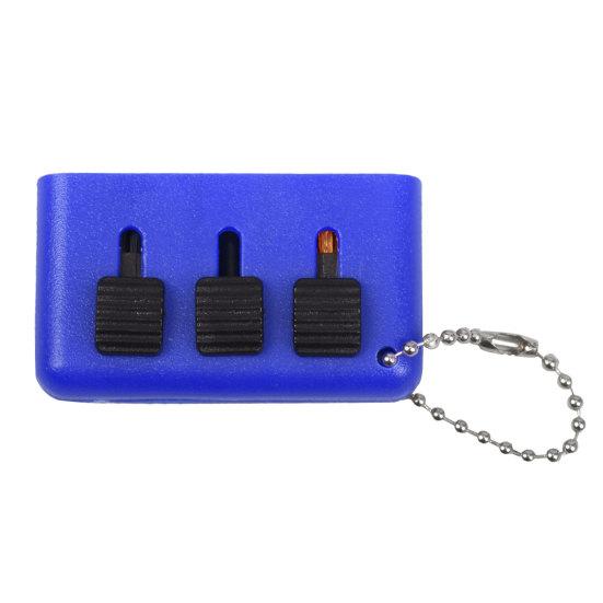3-In-1 Golf Club Cleaner Brush Pocket Size Retractable Golf Club синий