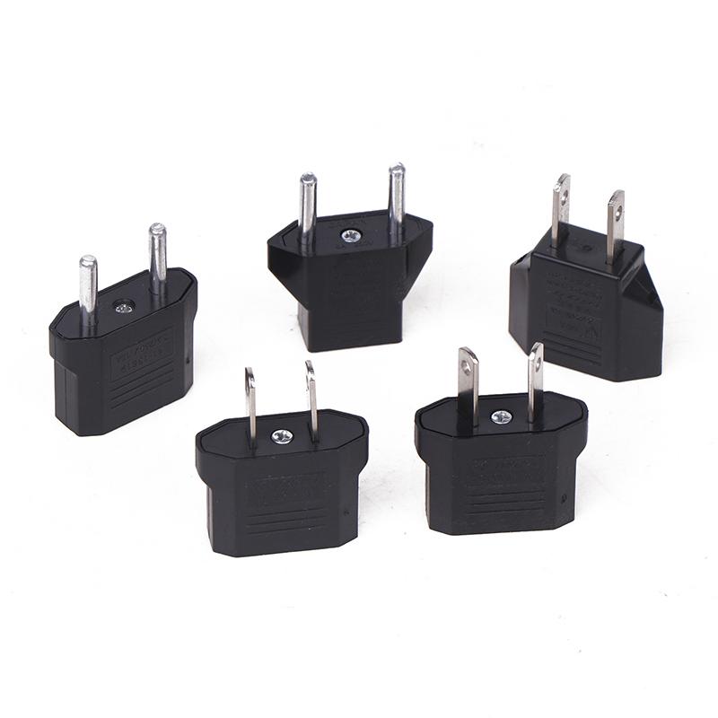 2Pcs European Us Au Eu Us To Eu/Eu To Us Plug Adapter Euro Travel Power Adapter Plug Outlet Converter Socket