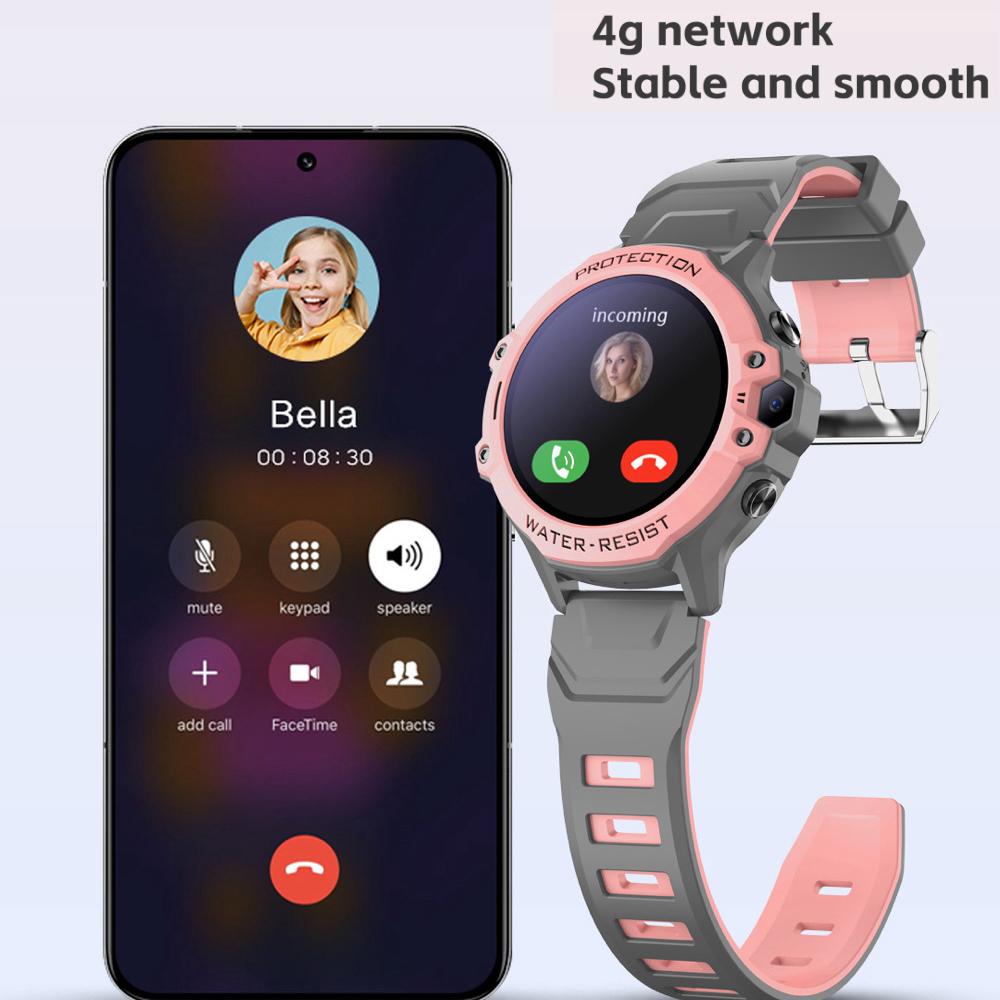 New Children 4G Video Call Smart Watch Student Waterproof WIFI LBS Location Kids 700Mah Battery Calculator Smartwatches