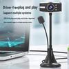 Webcam USB ad Alta Definizione con Microfono per Lezioni Online e Live Streaming, Installazione Senza Driver