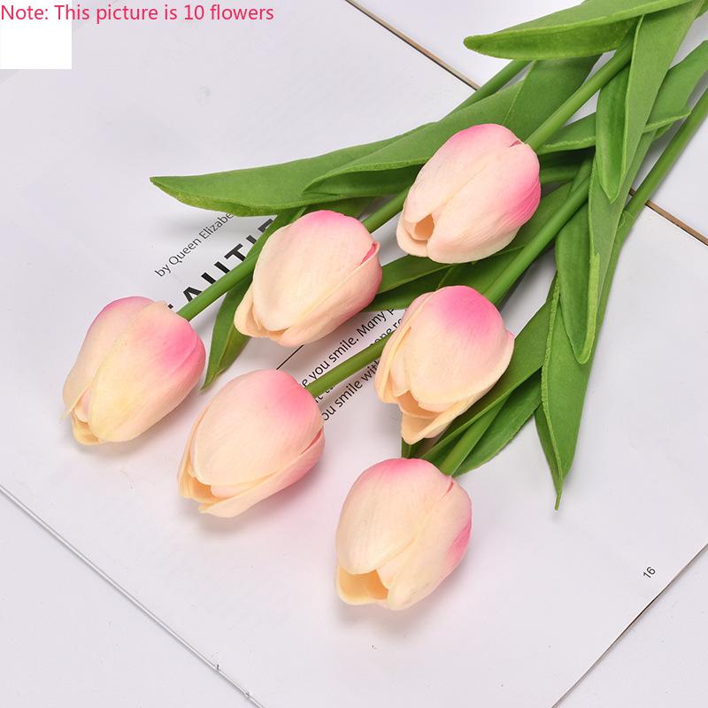 1 ks Umělé tulipány Květiny Domácí Zahradní Dekorace Květinová Kytice s Reálným Dotekem Narozeninová Oslava Svatba Dekorace Umělá Květina