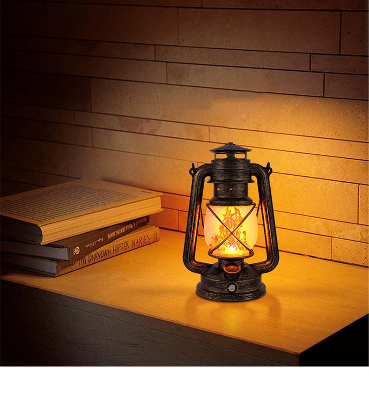 2025 Outdoor LED Table Lamp - Retro Hurricane Style Camping Atmosphere Light
