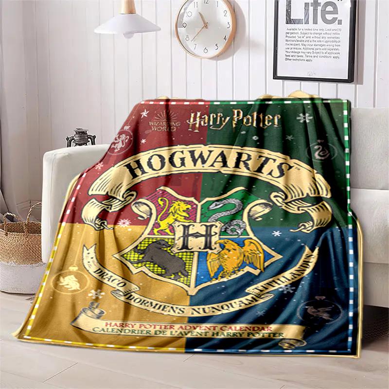 1PC science fiction themed Harry Potter printed blanket, all season lightweight home office outdoor nap multifunctional blanket
