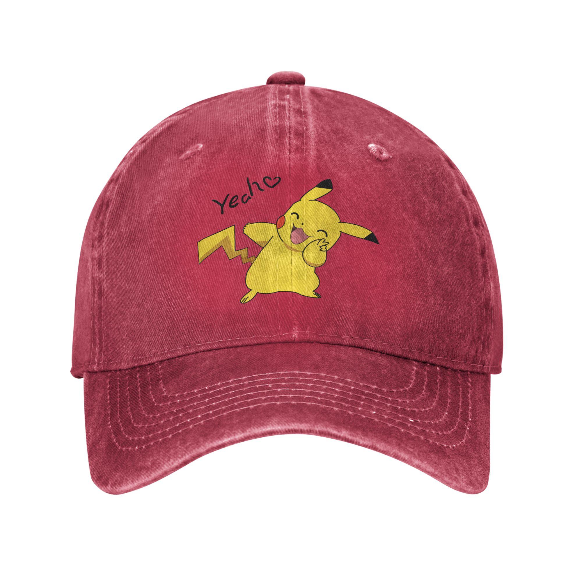 Pokemon Cap  Pikachu Creative Baseball Cap Hats Visor Protection Snapback Cotton tops gorras Adjustable