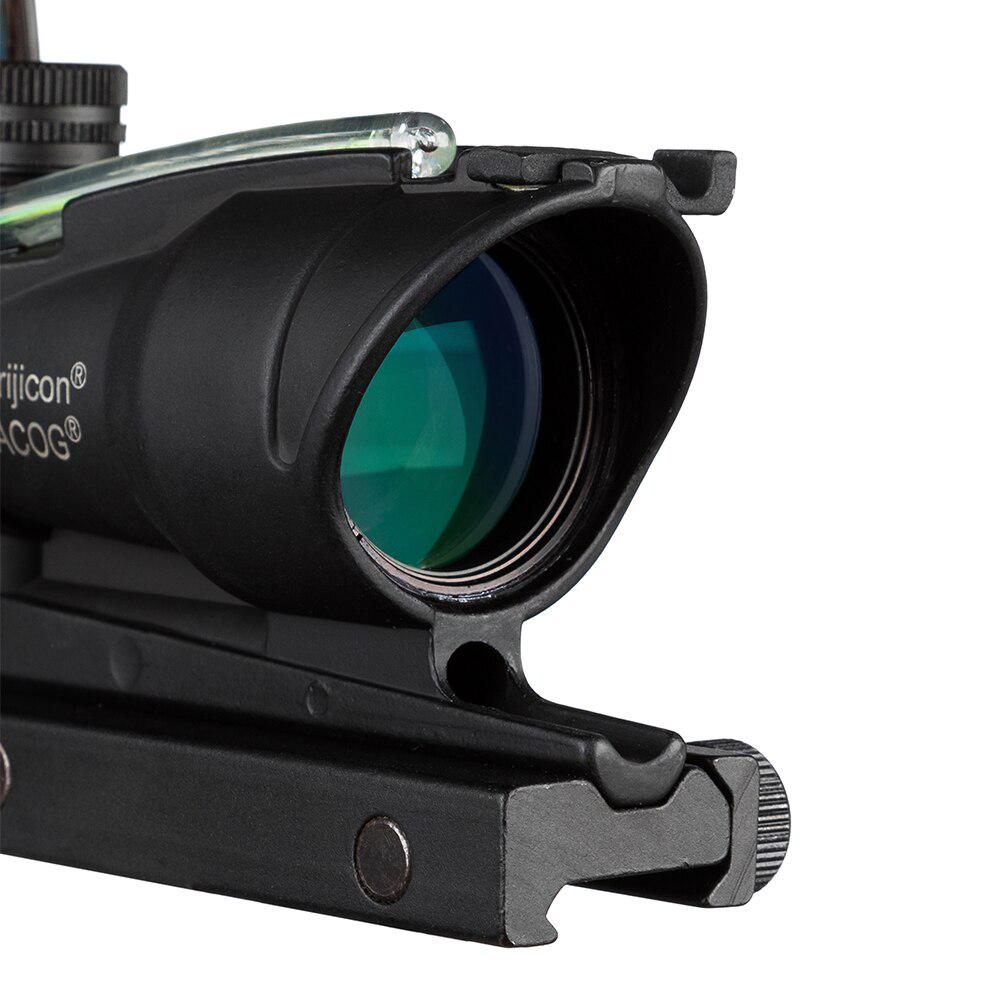 Acog 4x32 Optic Scope Riflescope Cahevron Reticle Fiber Green Red Illuminated Optic Sight With RMR