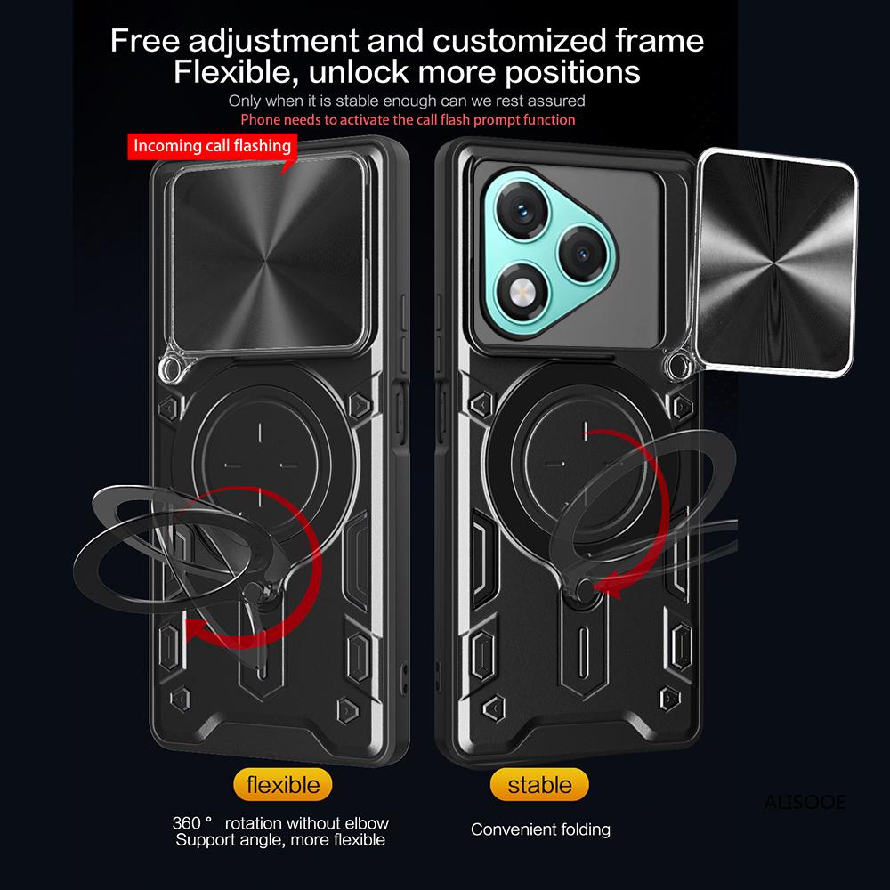 Armor Shockproof Capa for Honor 400 Lite Case Magnetic Ring Stand Holder Protective Cover for Honor 400 Lite Fundas