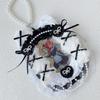 Cute Cat Ears Photocard Frame with Pearl Chain Handmade Lace Kpop Idol Card Holder 3 Inch Card Sleeves for Girls Bag Pendant New