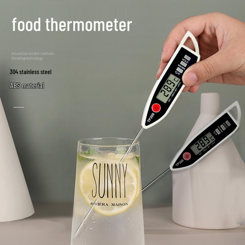 TP300 Electronic Probe Meat Thermometer for Kitchen, BBQ, Frying, Baking, and Grilling