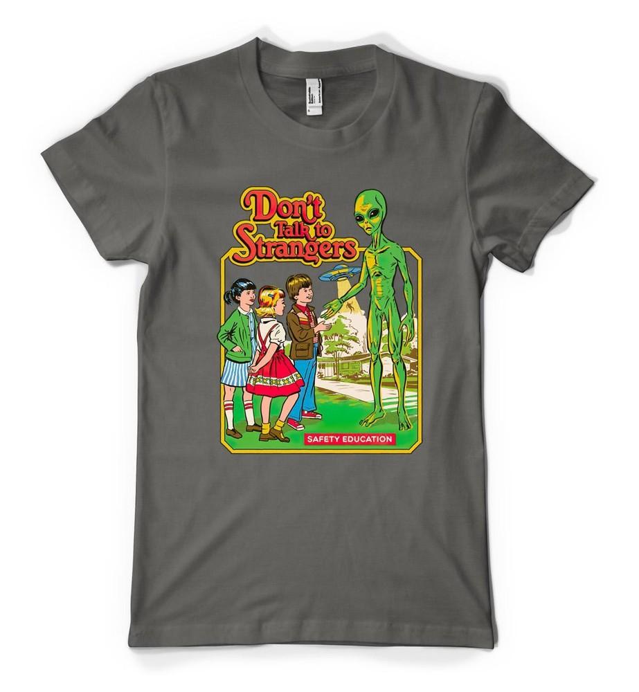 Don't Talk To Strangers Alien Safety Free Personalisation Adult And Kids T Shirt