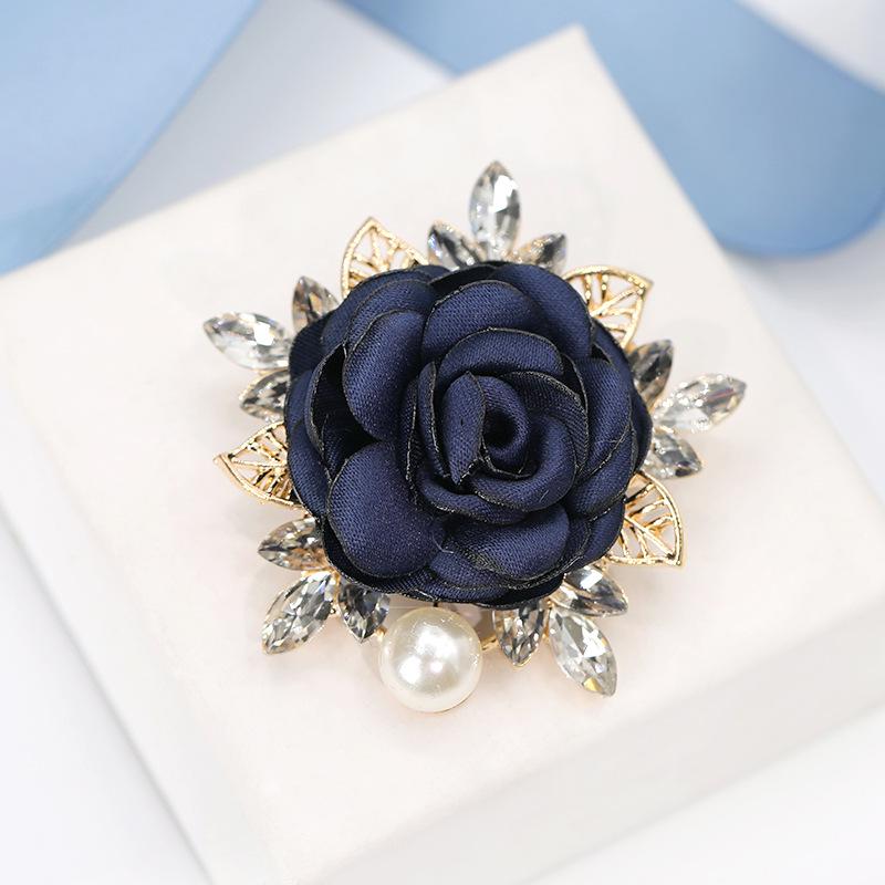 

Корейская тканевая брошь-цветок в стиле Мори: Женская булавка-корсаж для жакета или кардигана