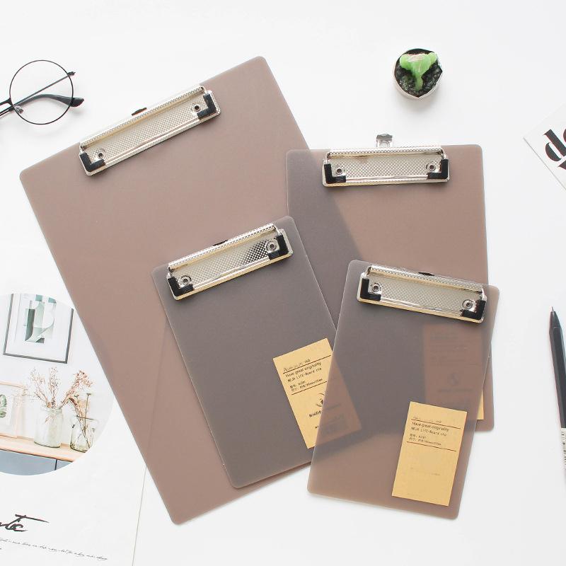 5 szt. A4/A5/A6 Podkładka z klipsem do pisania Podkładka na dokumenty Uchwyt na papier Przechowywanie PP Klipboard Artykuły biurowe Klipboard Menu