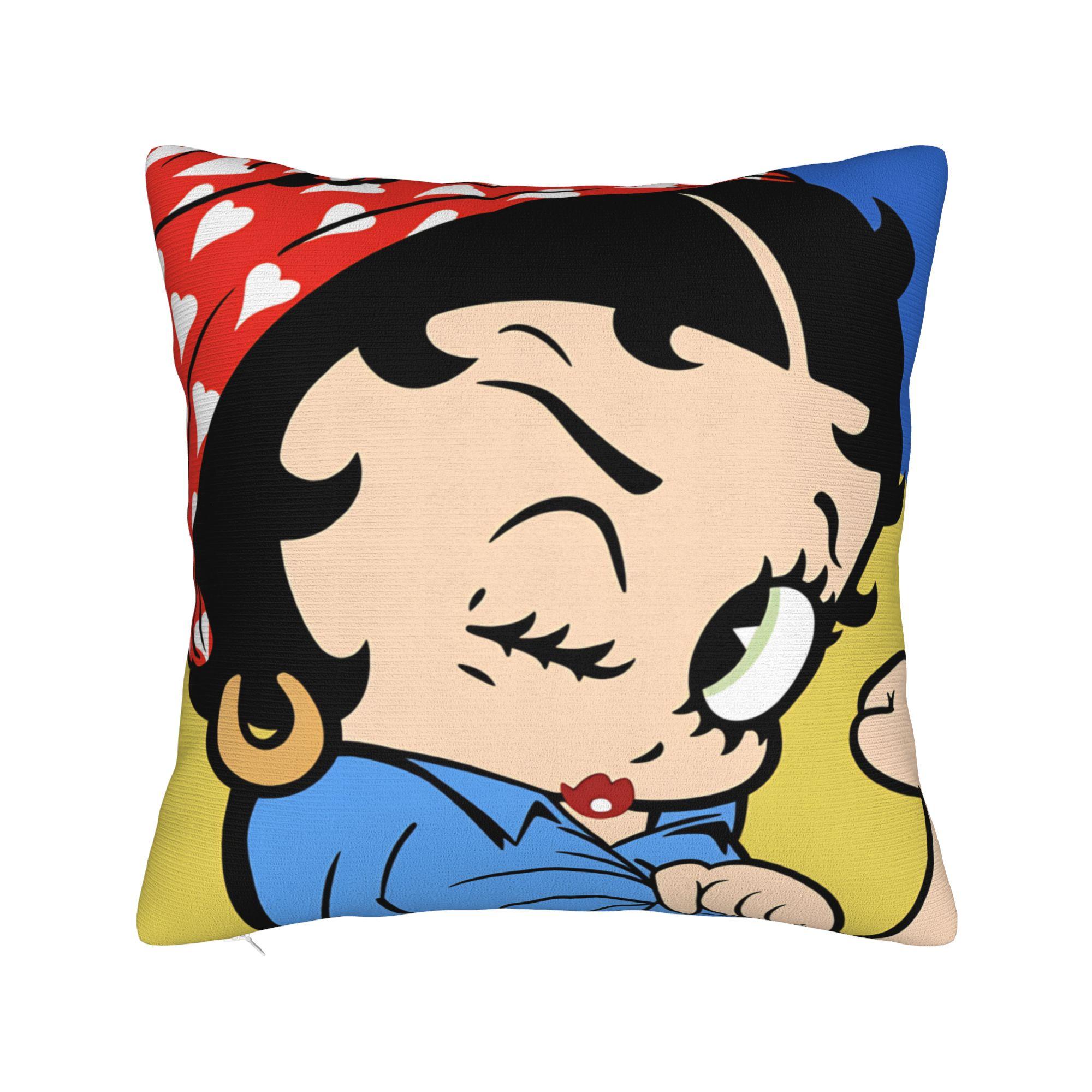 Наволочка B-Bettys Boops   Модная наволочка для свадебной вечеринки домашнего декора 12x12Inch