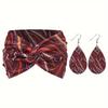 3pcs Boho Women's Hairband Set Wide Women's Earrings Set Twist Headband Earrings Set  Sports Wear