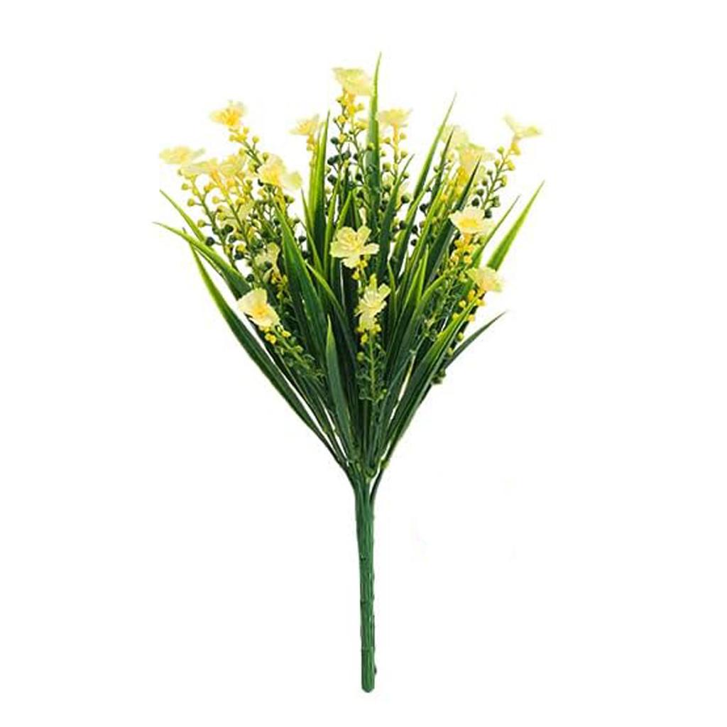 Artificial Flowers Bundle UV-Resistant Faux Plants Non-fading Fake Flowers for Home Vase Basket Window Box Outdoor Decoration