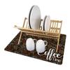 Anti-slip Dish Drying Mat Waterproof Coffee Machine Mat Placemat Kitchen Drain Pad  Cafe
