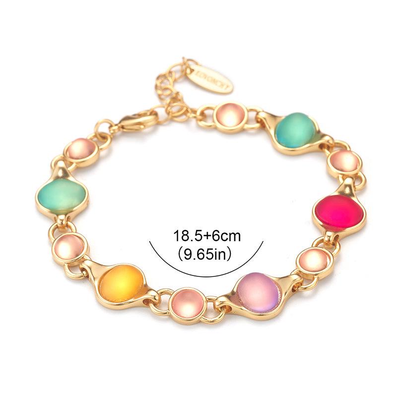 

Красочный винтажный браслет из французского хрусталя с бисером – Роскошный ретро-нишевый дизайн