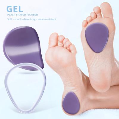 Damen Silikon Gel Vorfußpolster Schuhpolster zur Linderung von Plantarfasziitis Stoßdämpfung Fußpflege Einlegesohlen Sandalenschützer