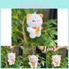 Charming Plush Lucky Cat Doll Keychain Super Soft Material Perfect For Gift Giving