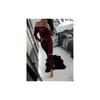 Crushed New Women Velvet Lounge Tracksuit Off Shoulder Slit Knee Jumpsuit Romper