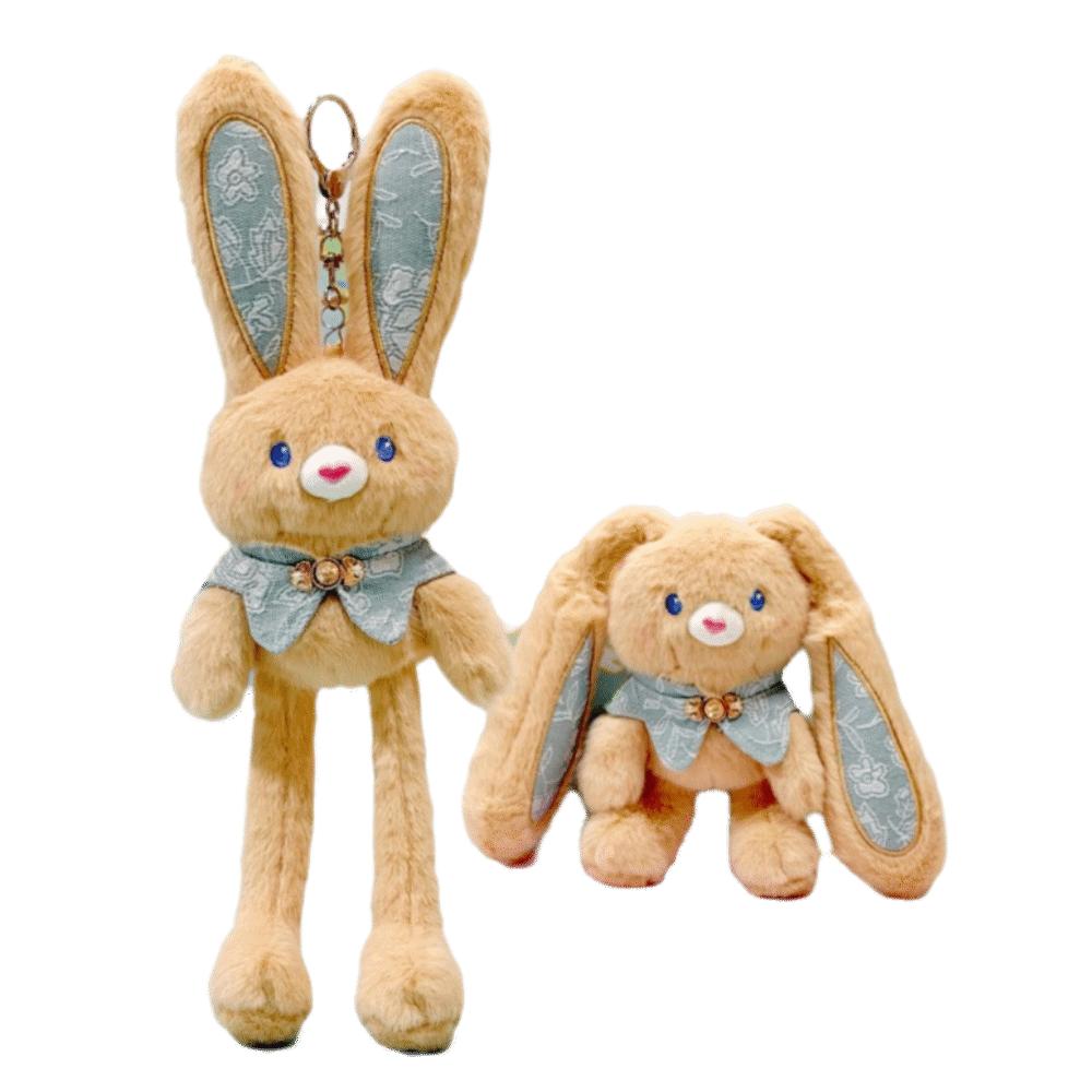 Creative Design Plush Rabbit Pendant 30cm Size Ear Pulling Rabbit  Christmas Gift