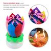 Bougie Musicale - Innovante - Lotus - 8 Bougies - Rotation - Joyeux Anniversaire