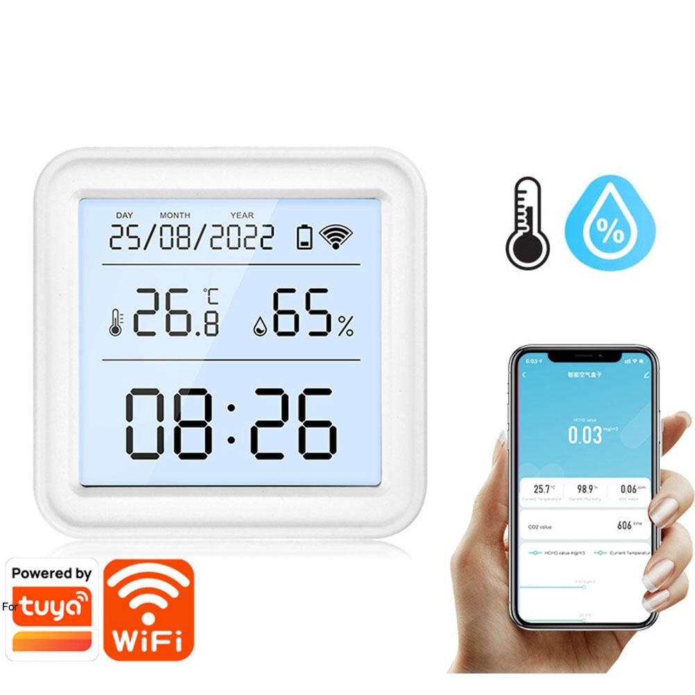 Automated Home Climate Control Humidity Smart App Control Digital Hygrometer Accurate Humidity Measurements Backlit LCD Display