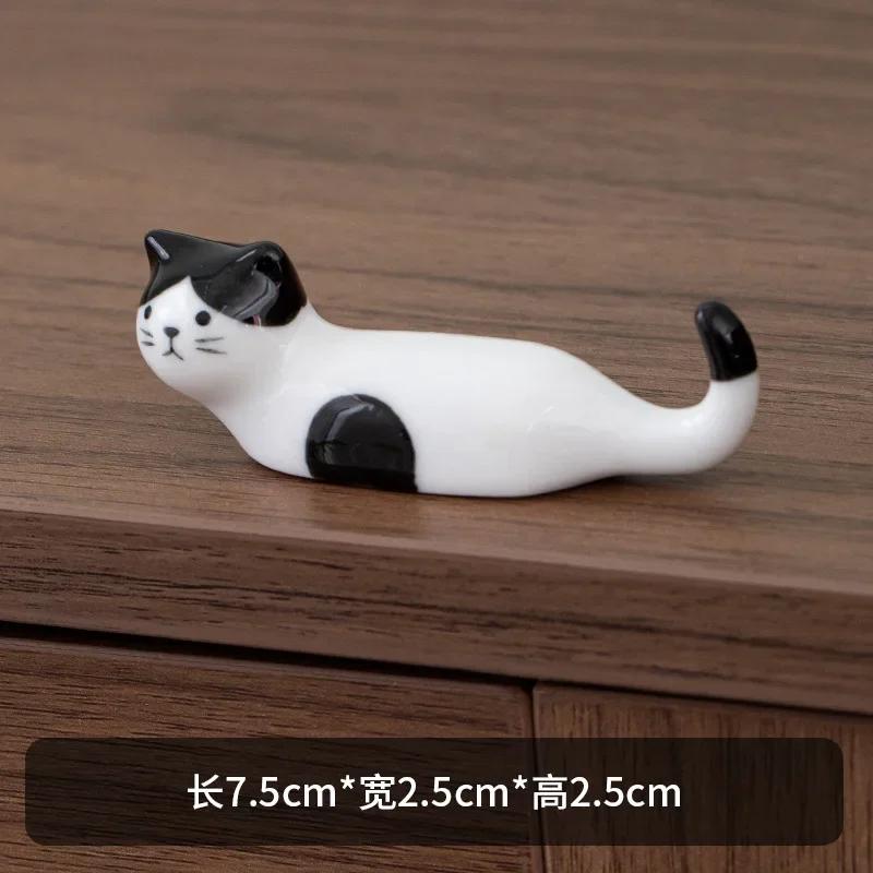 Ceramic Chopsticks Pillow Chopstick Rest Home Decoration Cat Chopsticks Forks Holder Chopsticks Holder Spoon Holder