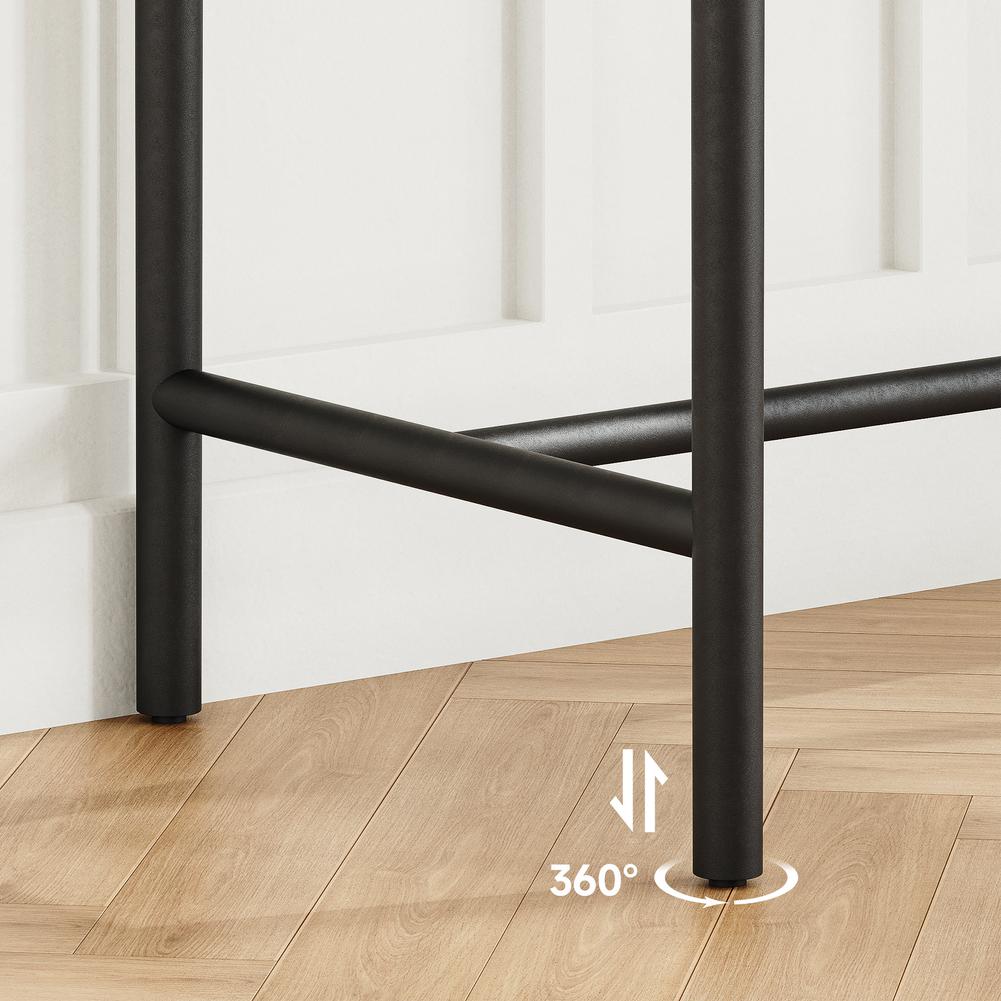 Rattan Console Table Rustic Sofa Tables Narrow Entryway Table with Drawer Storage Home Furniture for Living Room Bedroom Hallway